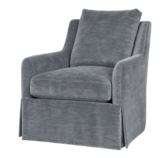Fisher Waterfall Skirt Swivel Chair